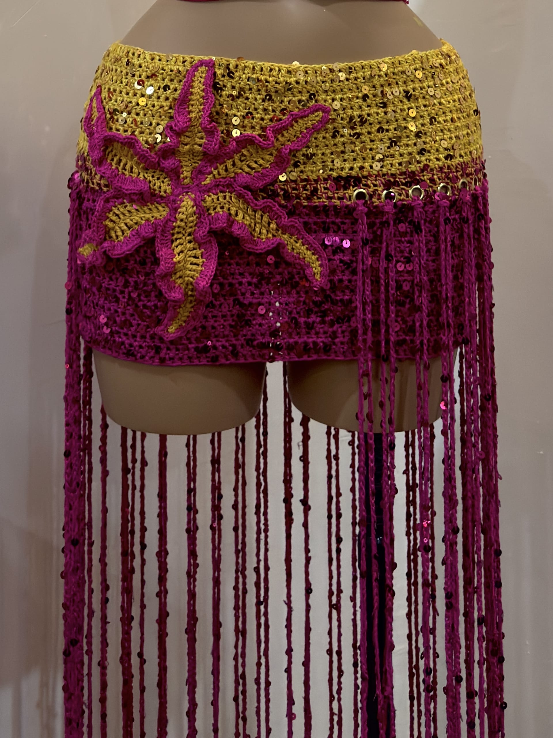 FLORALIA SKIRT fuchsia flame view 2