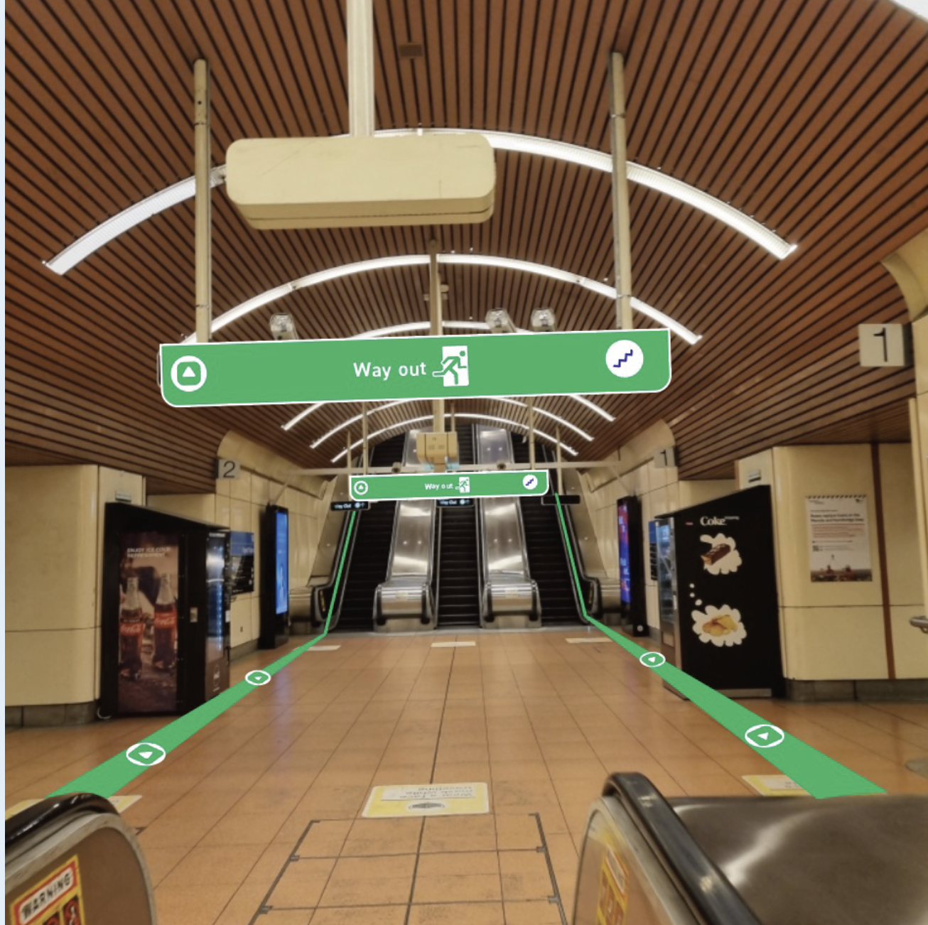 Underground station wayfinding