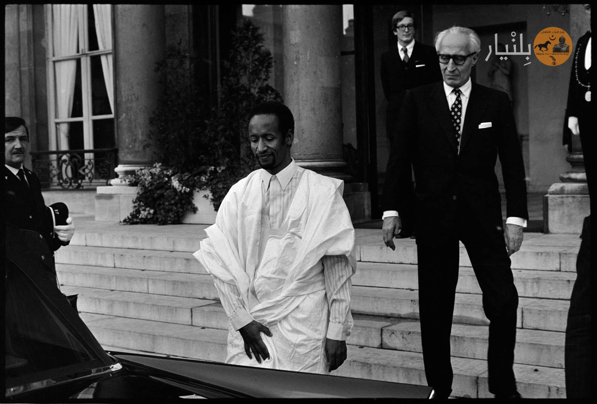 تقديم أوراق اعتماد السفير بكار ولد سيدي هيبه، سفيراً لموريتانيا  في فرنسا, يناير 1974
