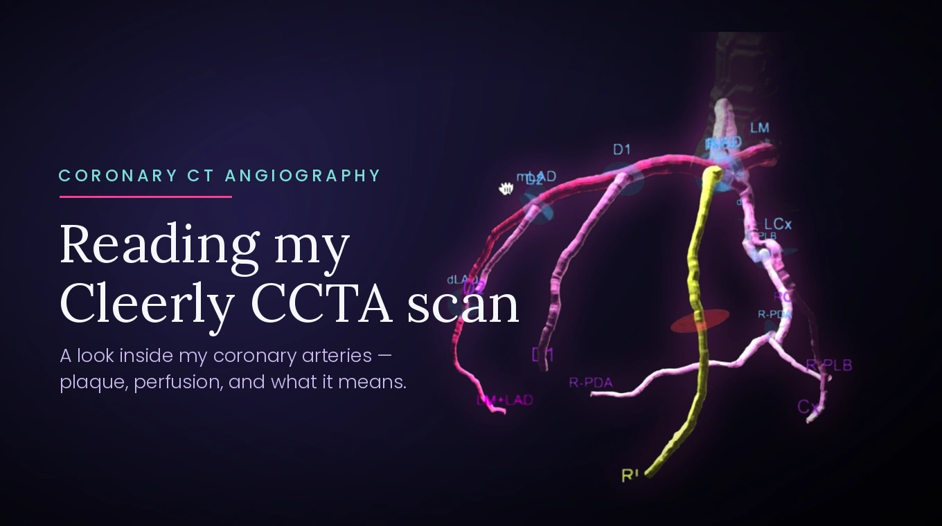 Why I Treated My Heart Like a Longevity Investment, with a Cleerly CCTA Scan