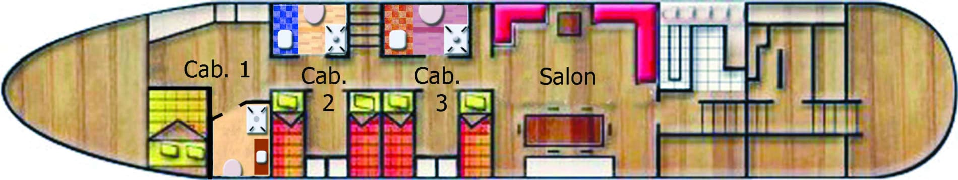 Caroline Deck Plan