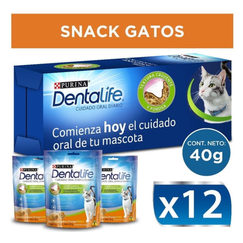 CAJA DENTALIFE GATO 12X40GR
