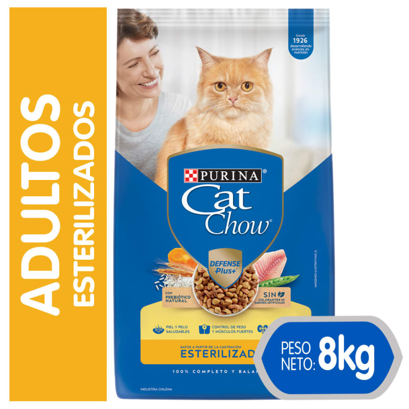 CAT CHOW ESTERILIZADO DEFENSE PLUS 8KG