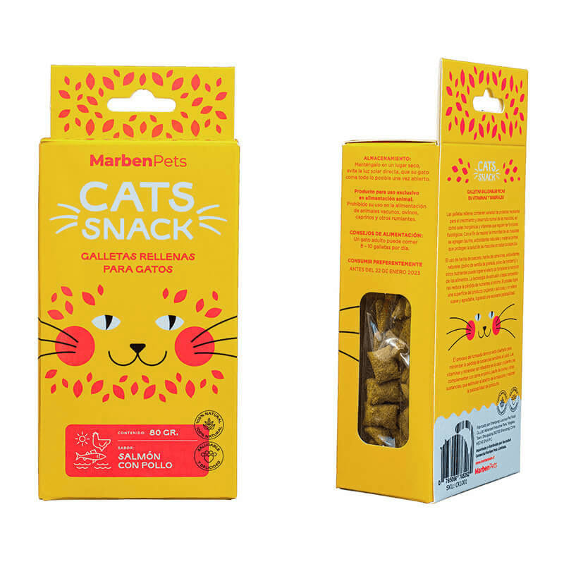 CATS SNACK GALLETA SALMON&POLLO (CK1001)