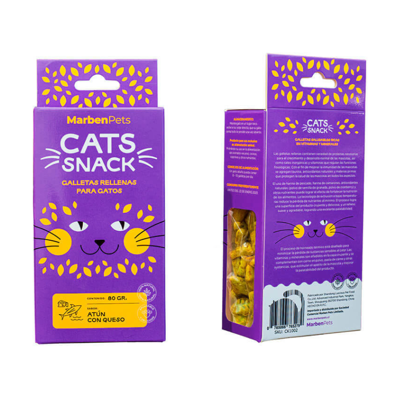 CATS SNACK GALLETAS ATUN/QUESO(CK1002)