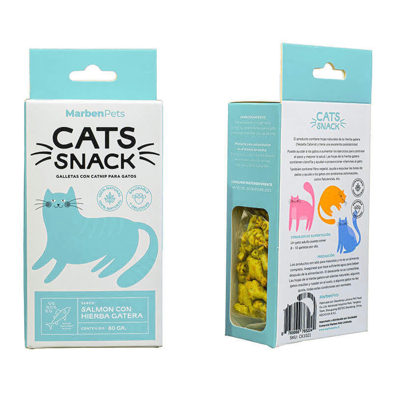 CATS SNACK SALMON&HIERBA GATERA (CK1021)