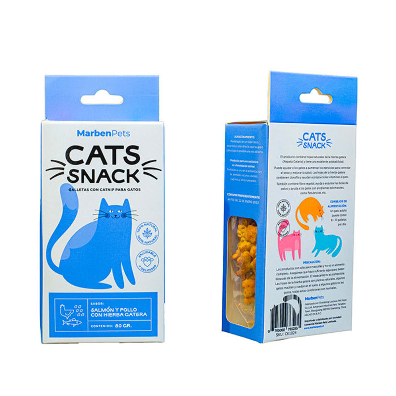 CATS SNACK  SALMON/POLLO/HIER GATERA (CK1024)