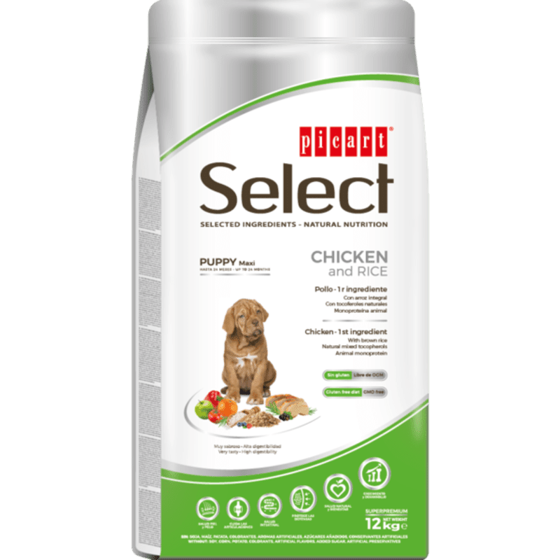 SELECT DOG PUPPY MAXI CHICKEN&RICE 12KG