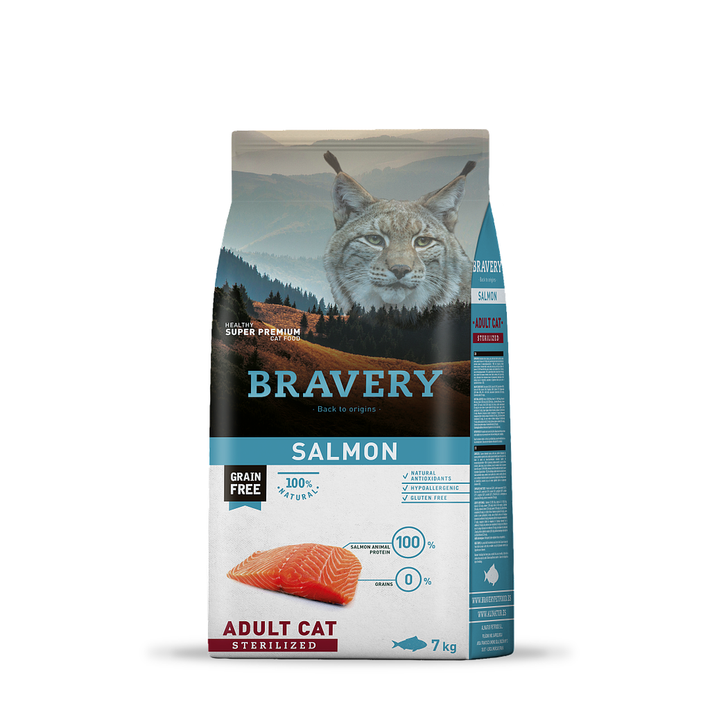 BRAVERY SALMON ADULTO CAT STERILIZADO 7KG