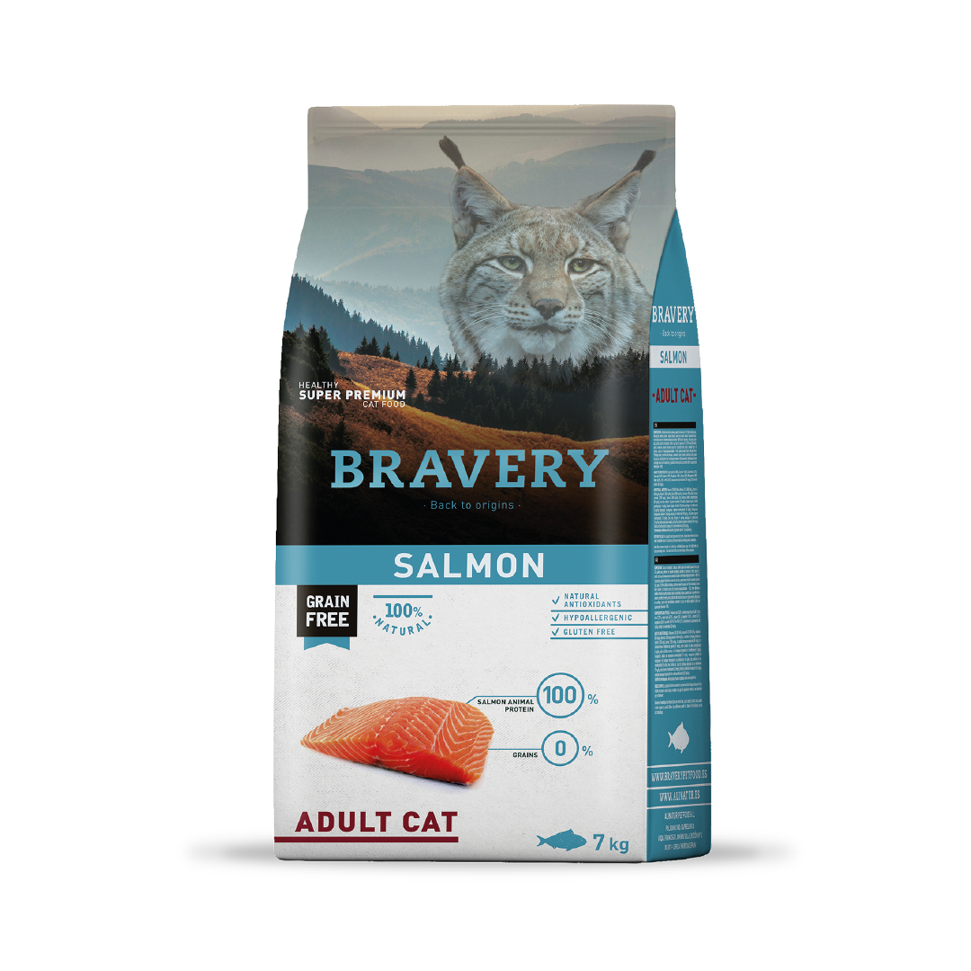 BRAVERY SALMON ADULTO GATO 7KG
