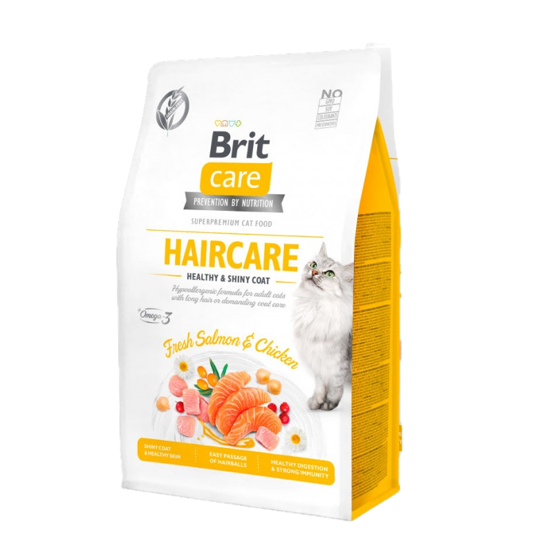BRIT C CAT GF HAIRCARE HEALTHY 7 KG