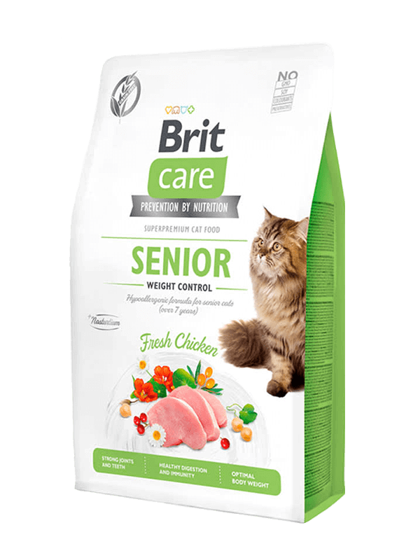 BRIT C.CAT GRAIN FREE SENIOR WEIGHT CONTROL 2KG