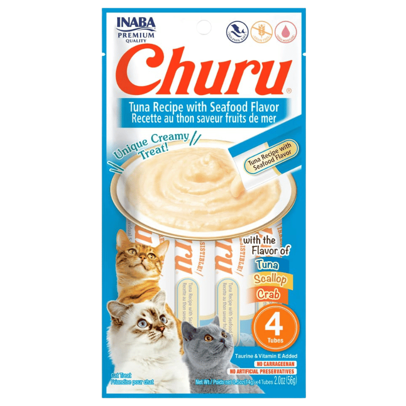 CAJA CHURU CAT ATUN&CON MARISCOS(4 TUBOS)