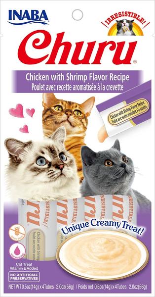 CAJA CHURU CAT CHIKEN-SHRIMP F.REC (4TUBOS)