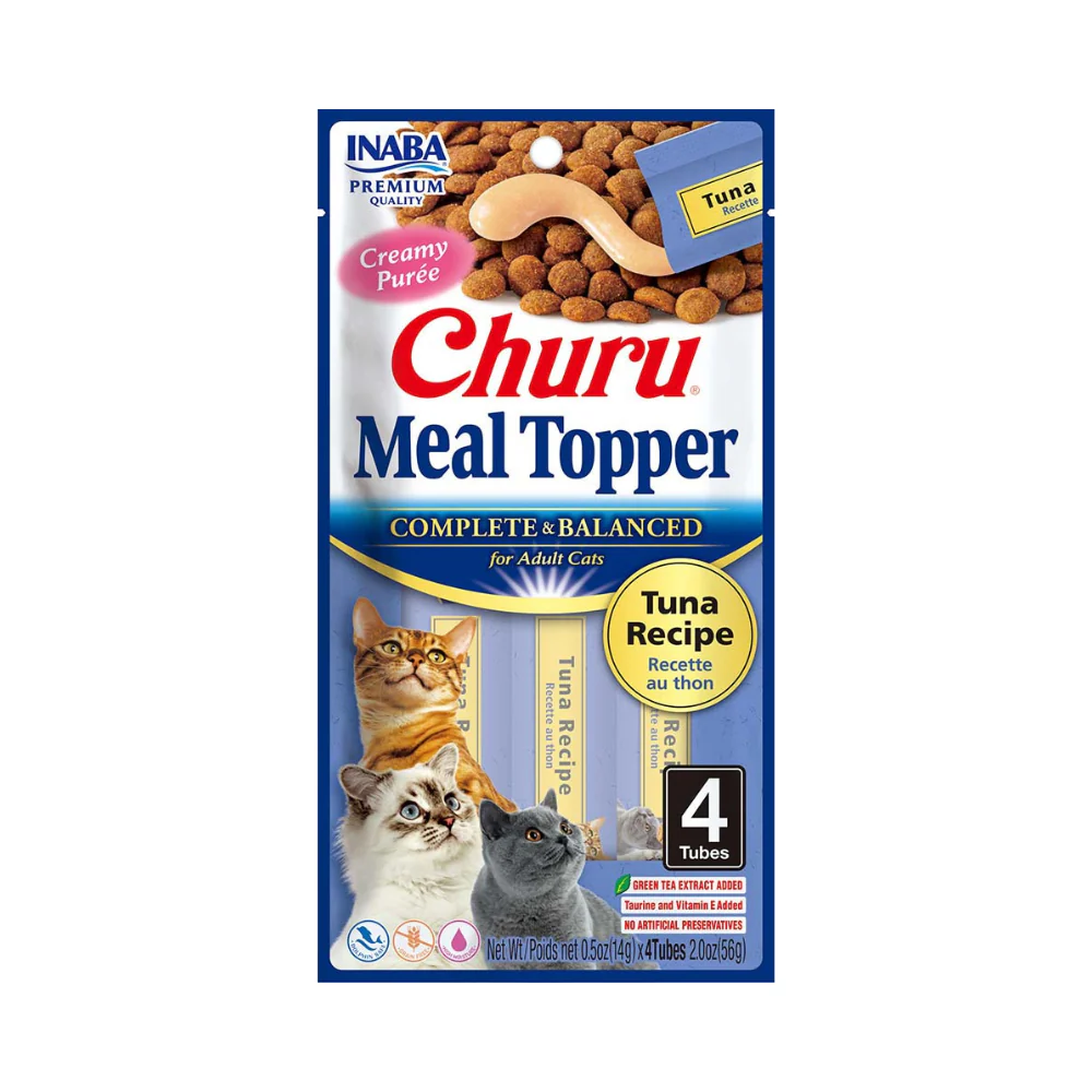 CAJA CHURU CAT MEAL TOPPER TUNA&SALMON(4 TUBOS)