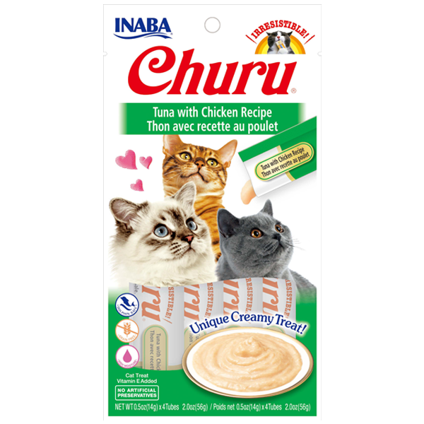 CAJA CHURU CAT TUNA-CHIKEN RECIPE (4TUBOS)