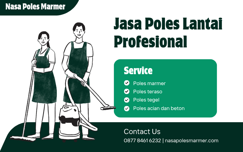 Lantai Marmer Kinclong Hasil Poles Nasa Poles Marmer