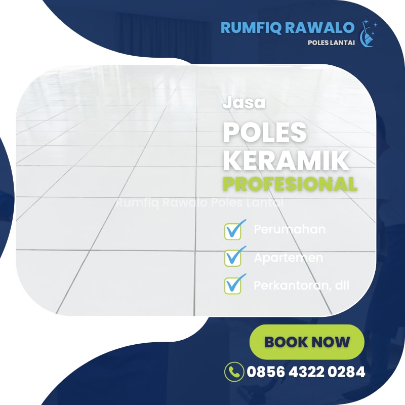 Jasa Poles Keramik dan Grout Cleaning