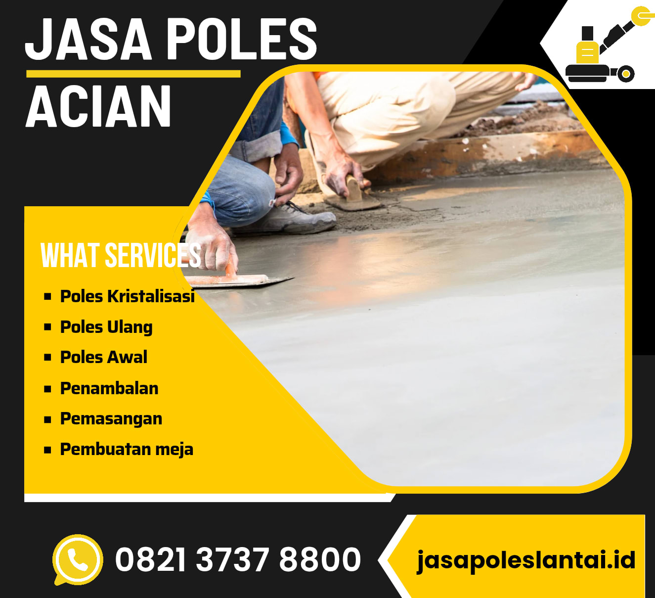 Jasa Poles Acian Semen