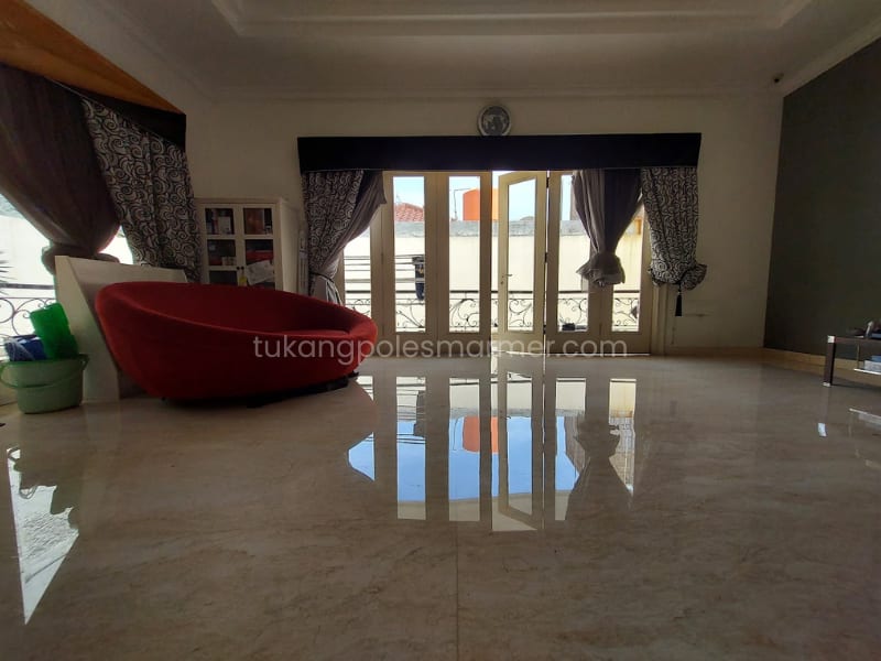 Lantai Marmer Kinclong (Sesudah)