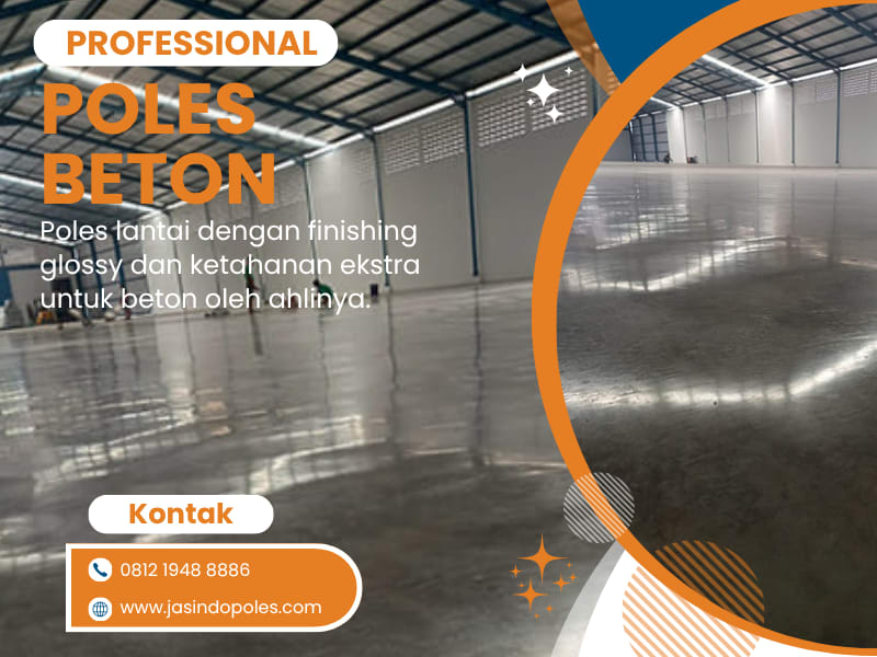 Jasa poles lantai beton Bandung untuk pabrik gudang dan industrial