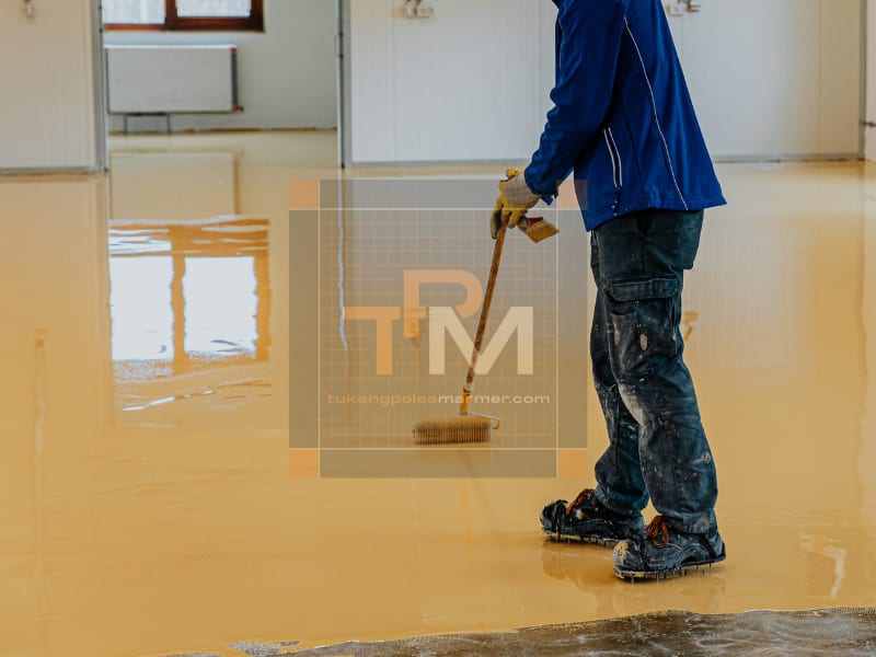 Aplikasi Epoxy Lantai Industri & Komersial - Tukang Poles Marmer
