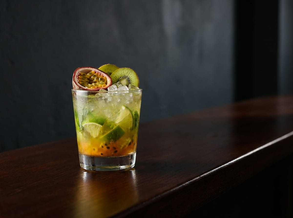 Caipirinha de frutas exóticas