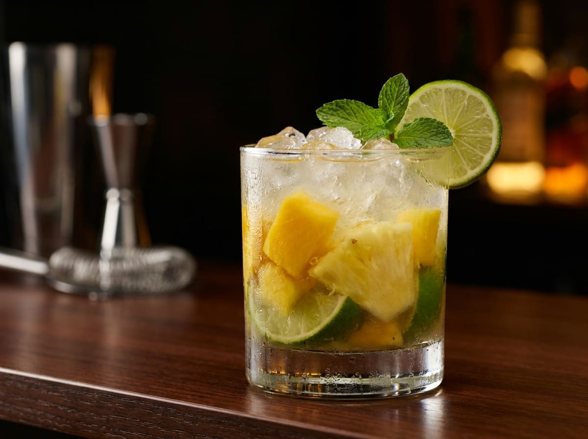 Caipirinha de frutas tropicales
