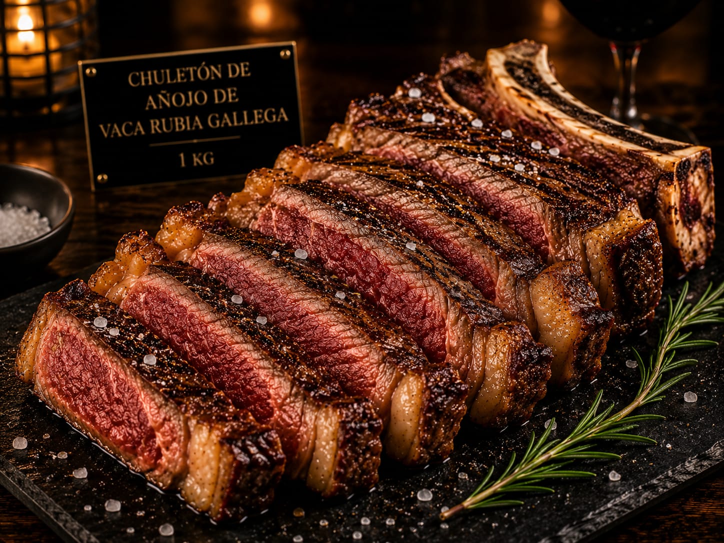 Chuletón de Añojo de Vaca Rubia Gallega (1 kg)