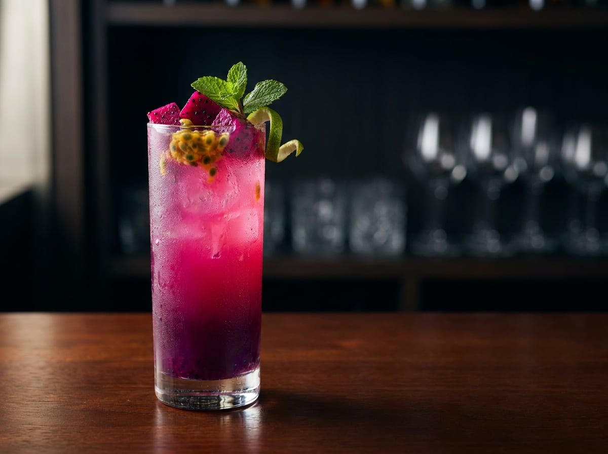 Limonada con frutas exóticas