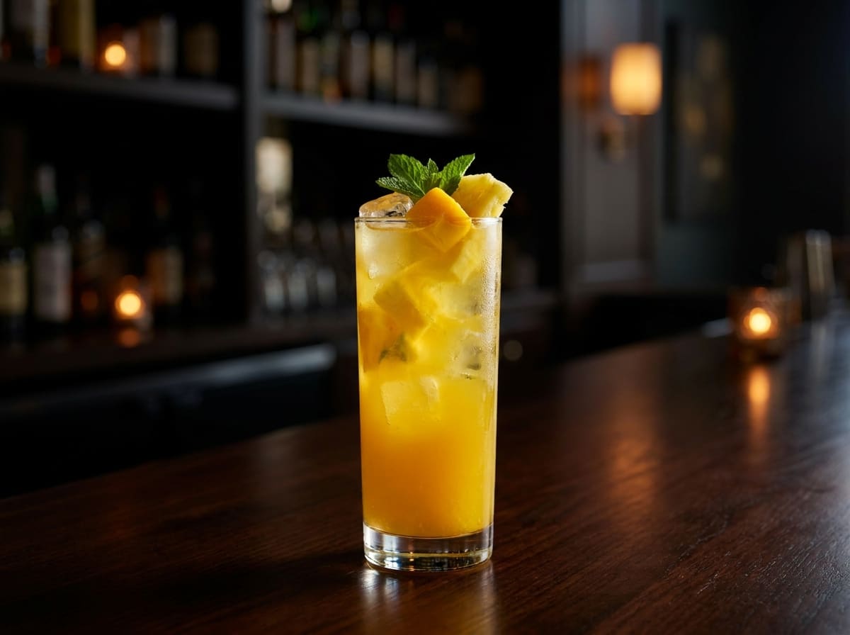 Limonada con frutas tropicales