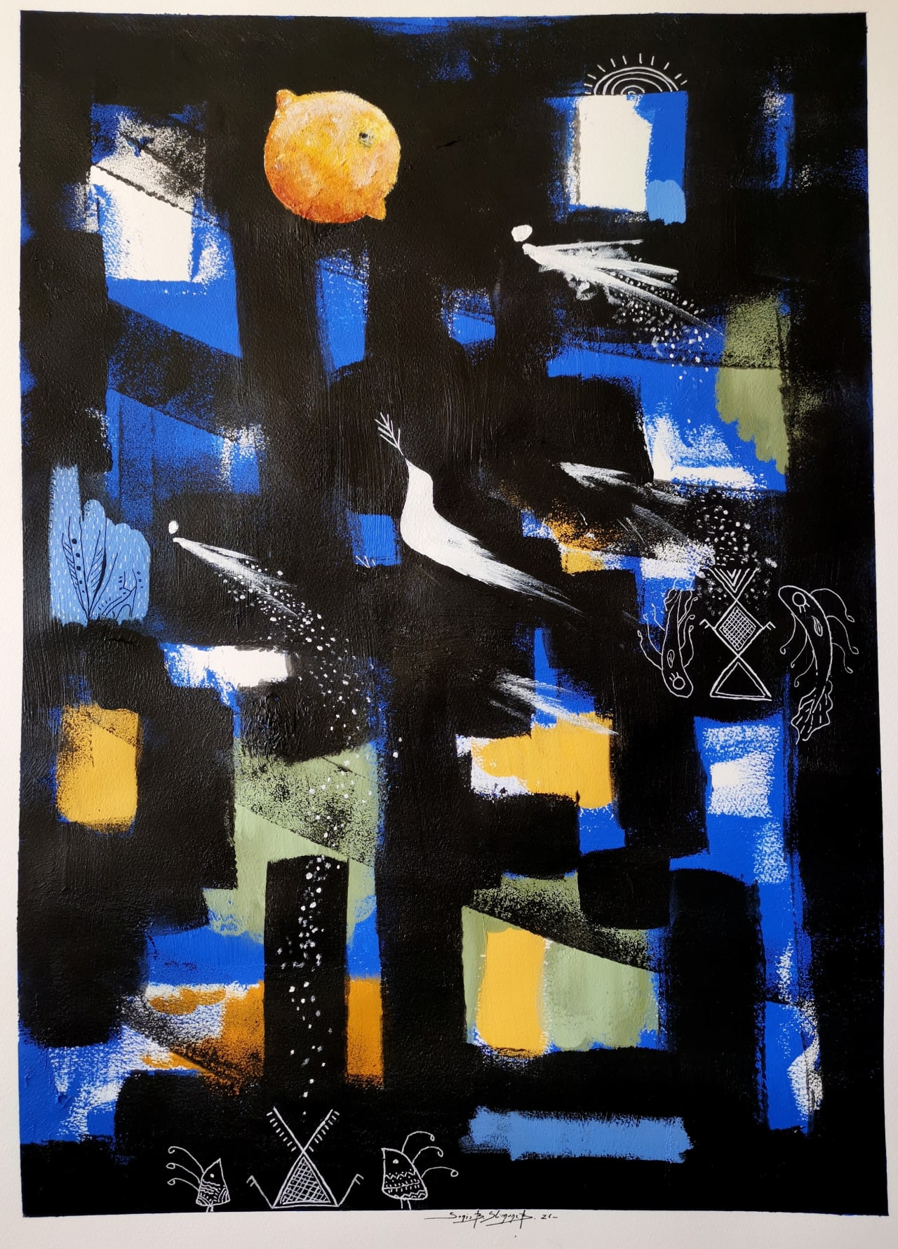 Nuit cobalt, les Hommes ont rejoint les oiseaux, Sonia Ben Slimane Besada