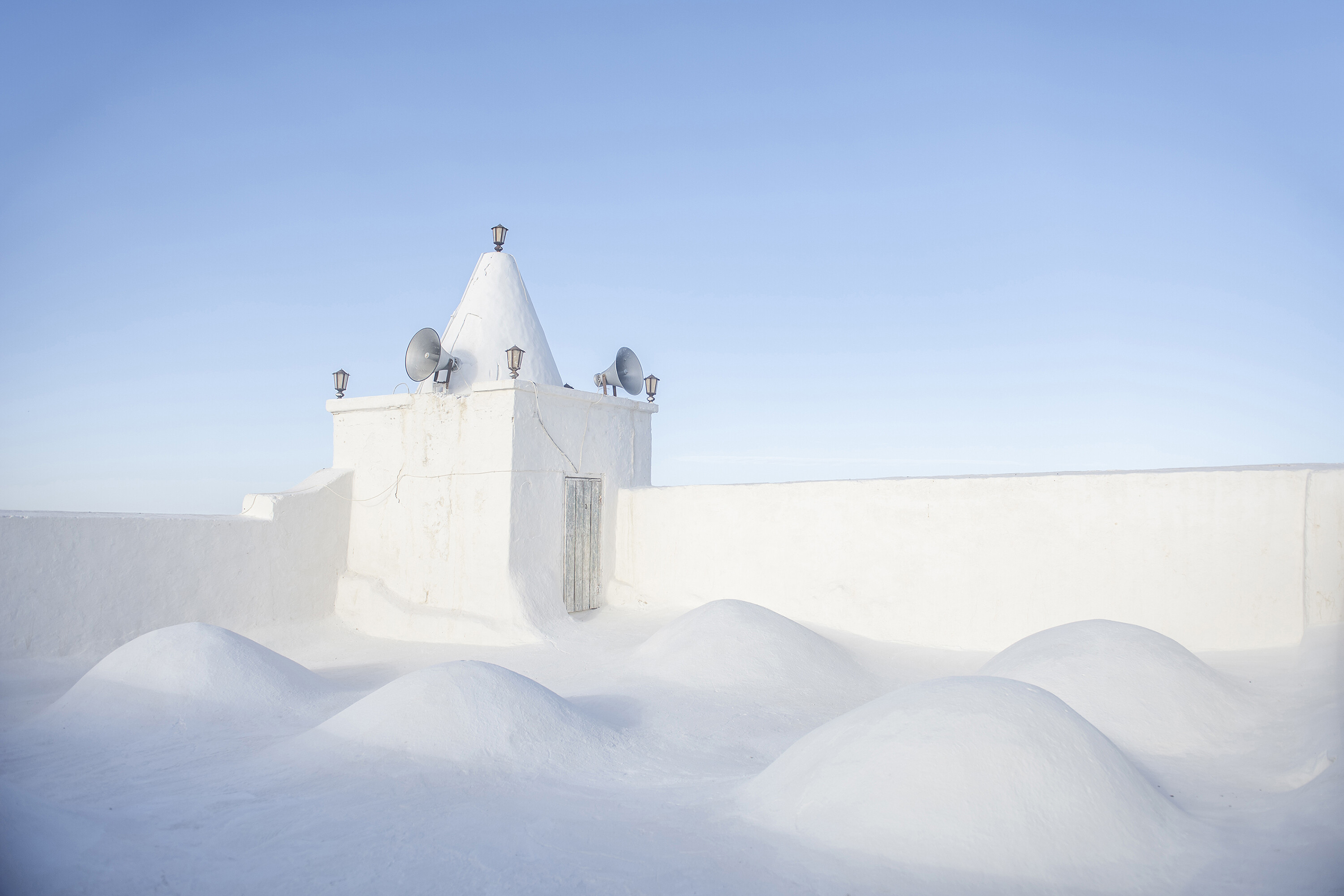 Coupoles et minaret, Robbana (Djerba, Tunisie)