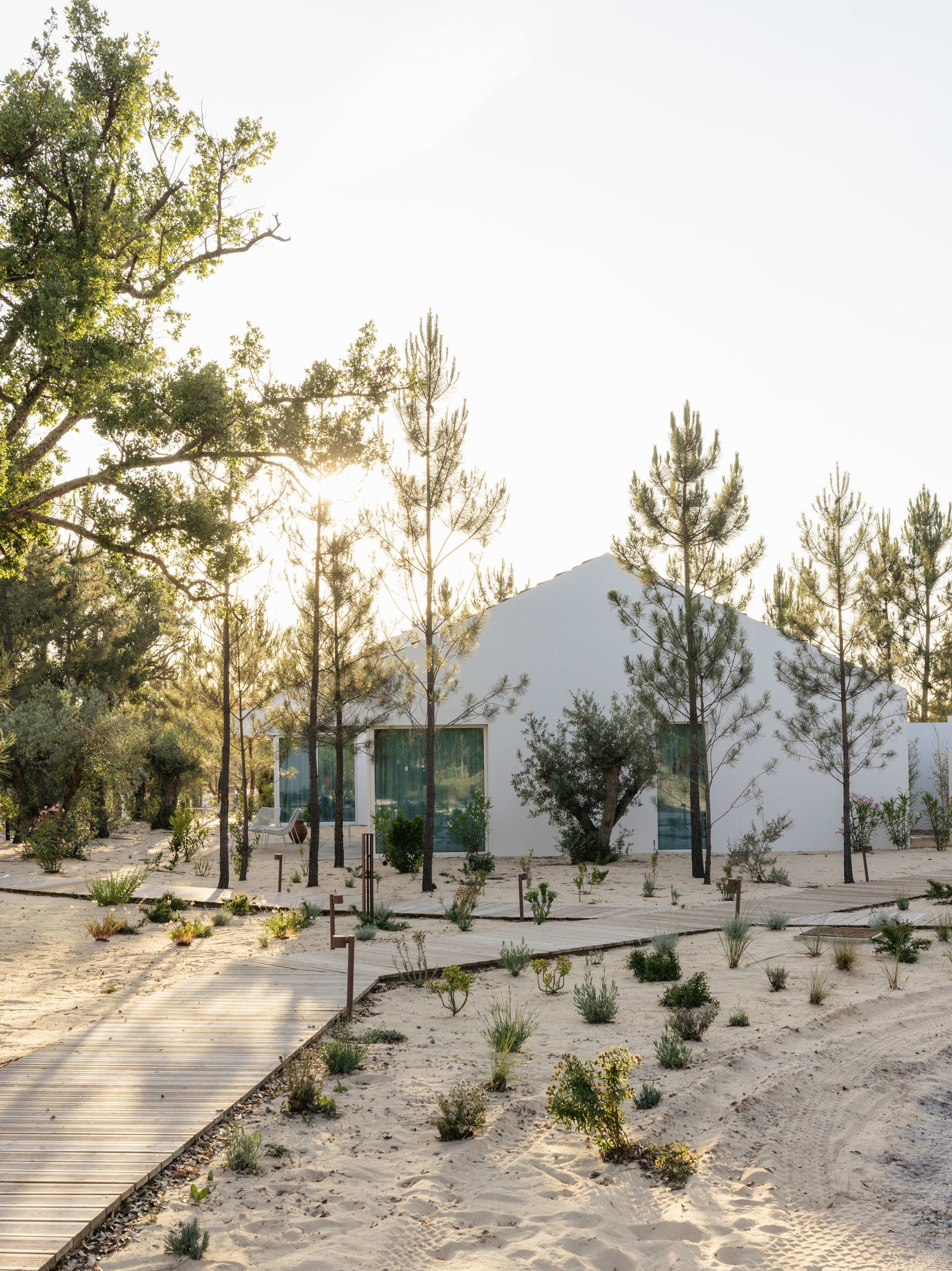 White gable house in the pine forest, Spatia Comporta