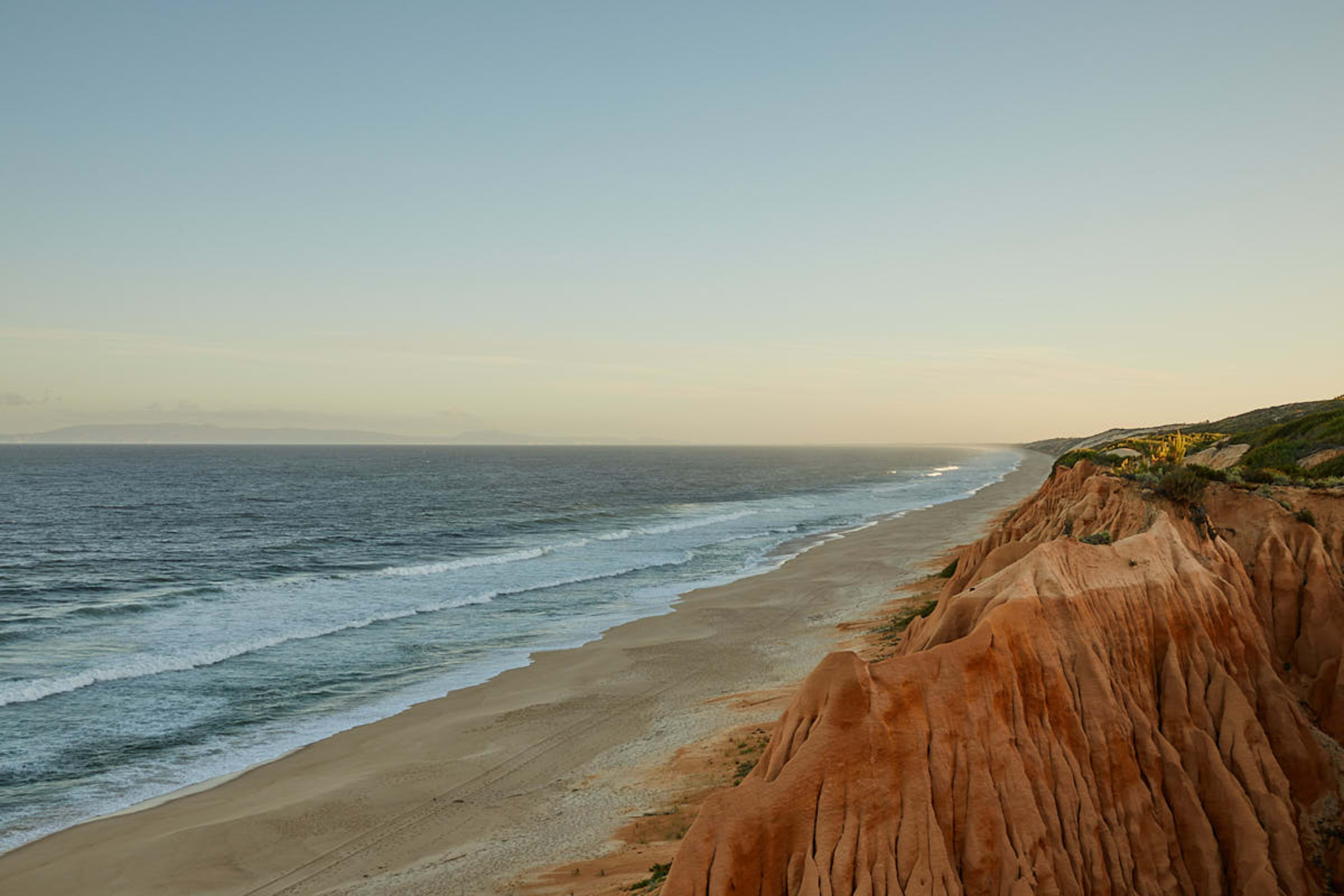 Beach and cliffs on the Atlantic coast