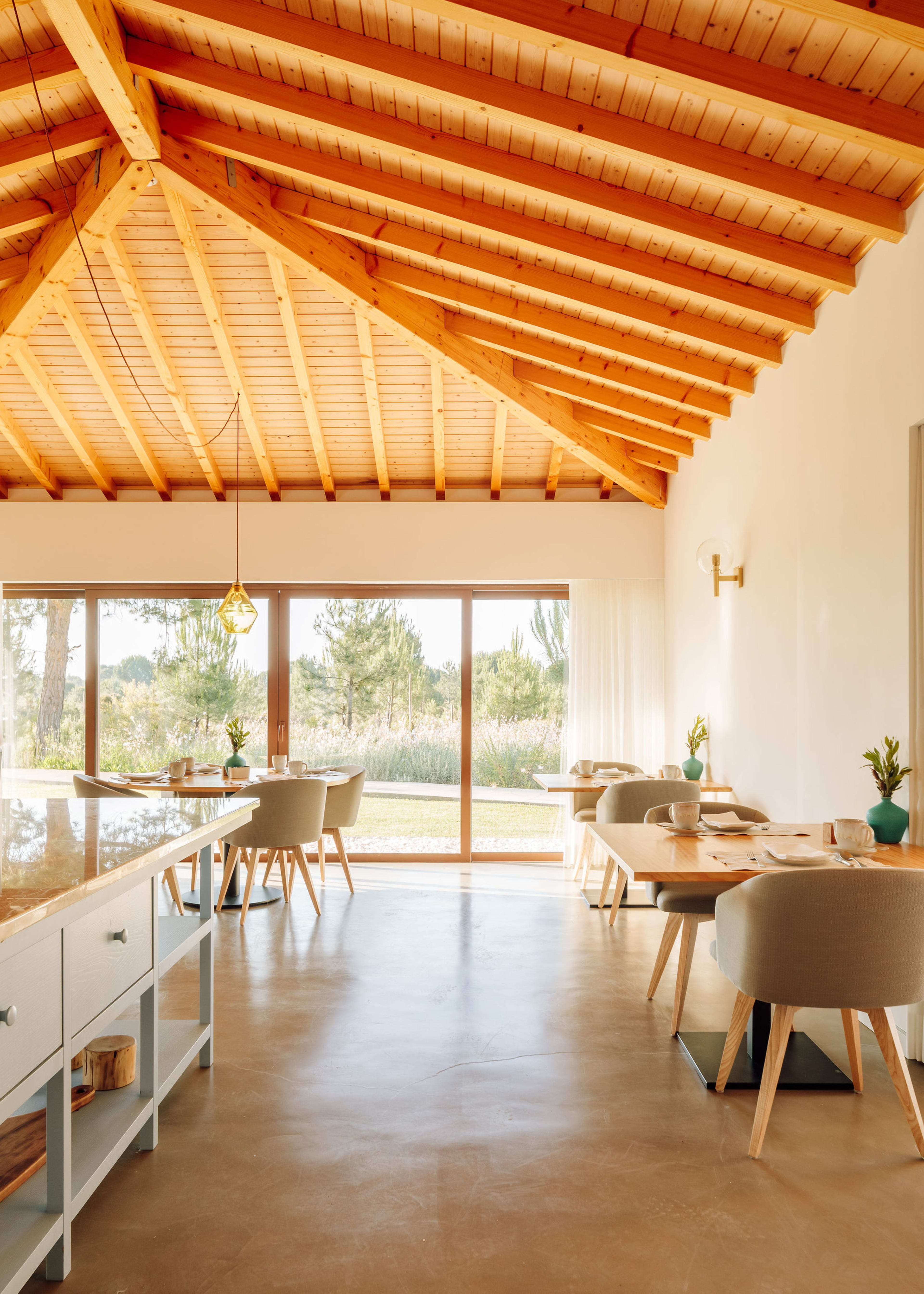 The Spatia Club under its timber roof