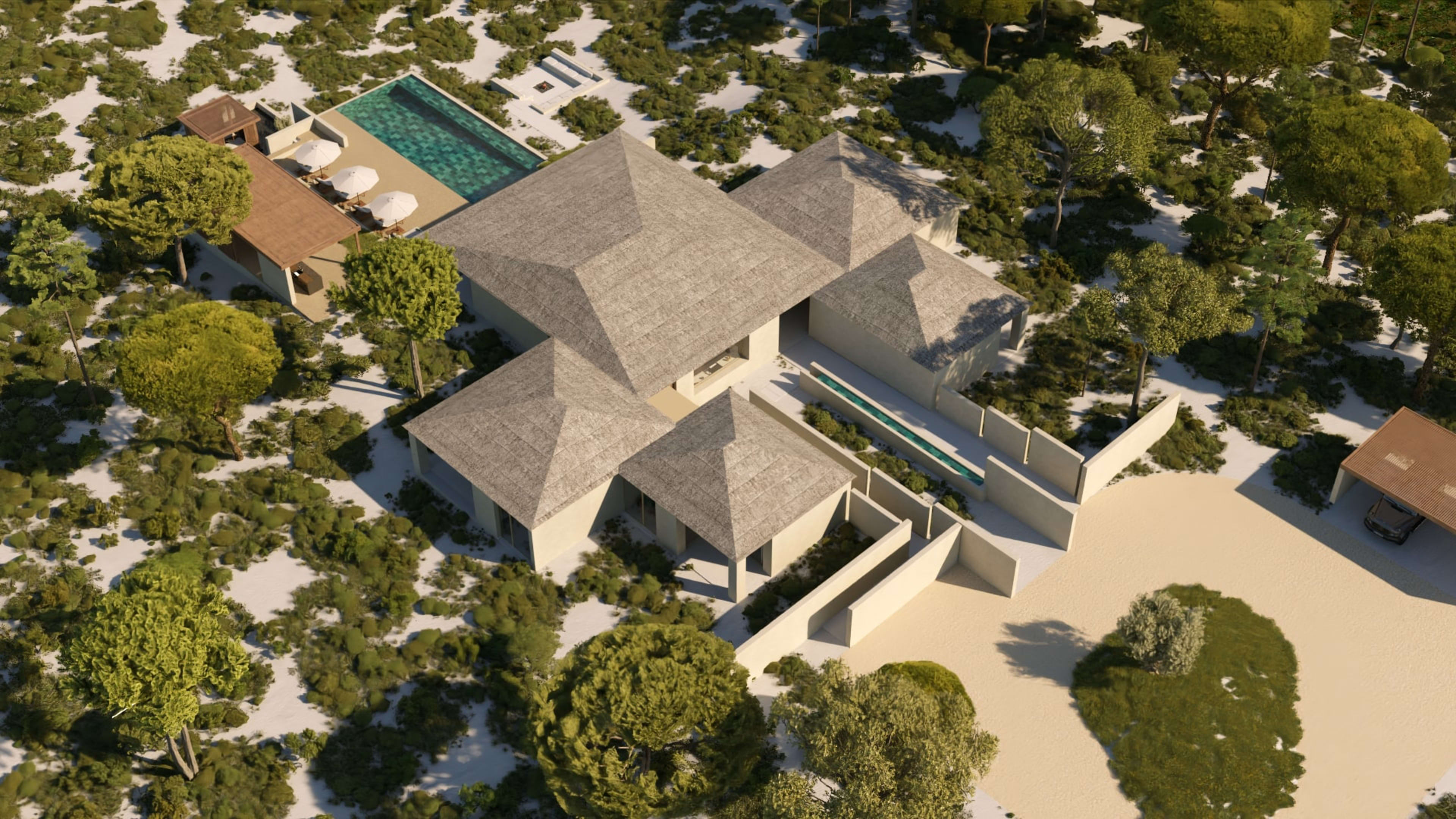 Villa among the pines, Spatia Melides