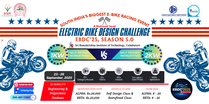 Electric Bike Design Challenge (EBDC’25) poster