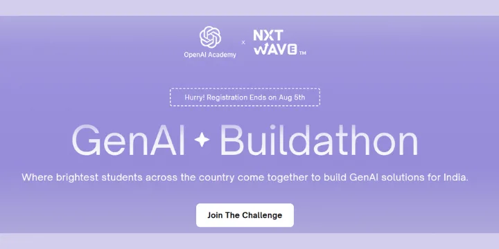 OpenAI Academy x NxtWave Buildathon 2025 poster