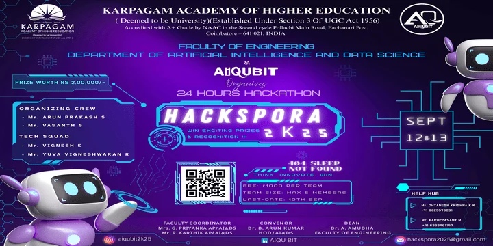 Hackspora'25 poster