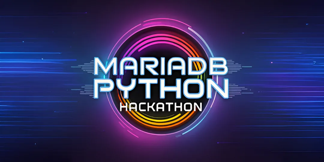 MariaDB Python Hackathon 2025 poster