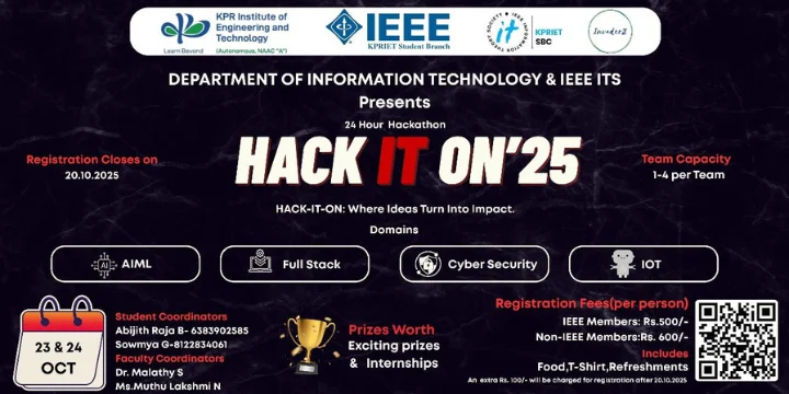 Hack-IT-On'25 poster