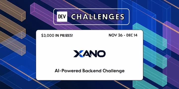 Xano AI-Powered Backend Challenge poster