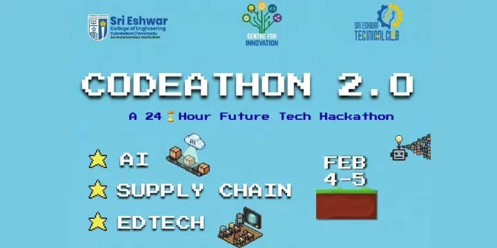 CODEATHON 2.0 poster