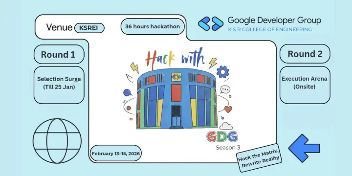 Hack with GDG S3 poster