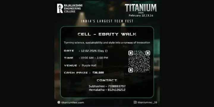 Cell e brity walk  poster