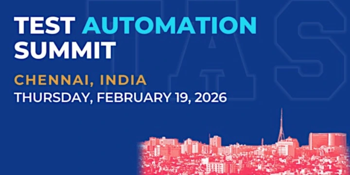 Test Automation Summit Chennai 2026 poster