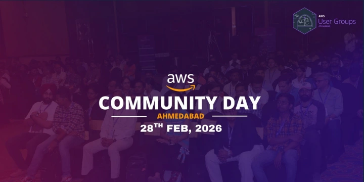 AWS Community Day Ahmedabad 2026 poster