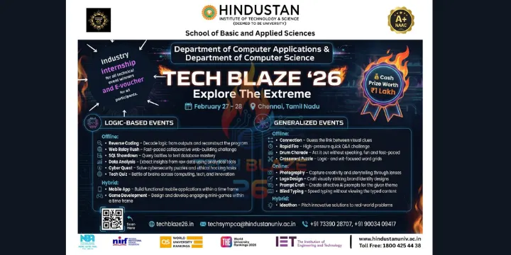 Techblaze'26  poster
