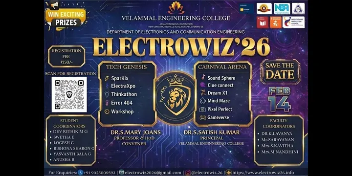 ELECTROWIZ'26 poster
